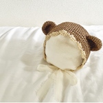 麦わらくまさんボンネット🧸