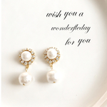 再販3スウィングパール調Earring＆Pierce～Wish～