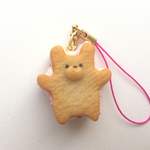 くまサンドストラップ☆苺みるく