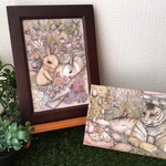 ポストカード2枚セット　『森の動物』