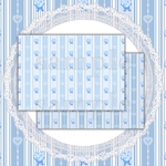 Stripe bouquet(blue)10枚