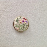 【micklさまオーダー品】リネンと刺繍の野の花ピルケース  少し大きめ