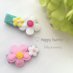 ＊お花のヘアクリップ＊2個セット