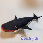 【再販】デニムのクジラポーチ