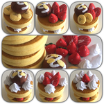 フェルトのホットケーキ！チョコアイス