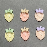 【6個】デコパーツ まとめ売り　アソート　いちご　レジン