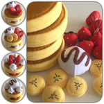 フェルトのふわふわホットケーキ！バニラアイス
