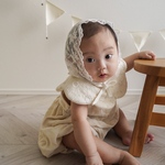 margaret lace bib                         出産祝い　ビブ　よだれかけ　もくもくスタイ　男の子　女の子　レース　花柄　刺繍　韓国　ナチュラル　