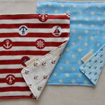 4重ガーゼハンカチ・リバーシブル・2枚セット・男の子にも