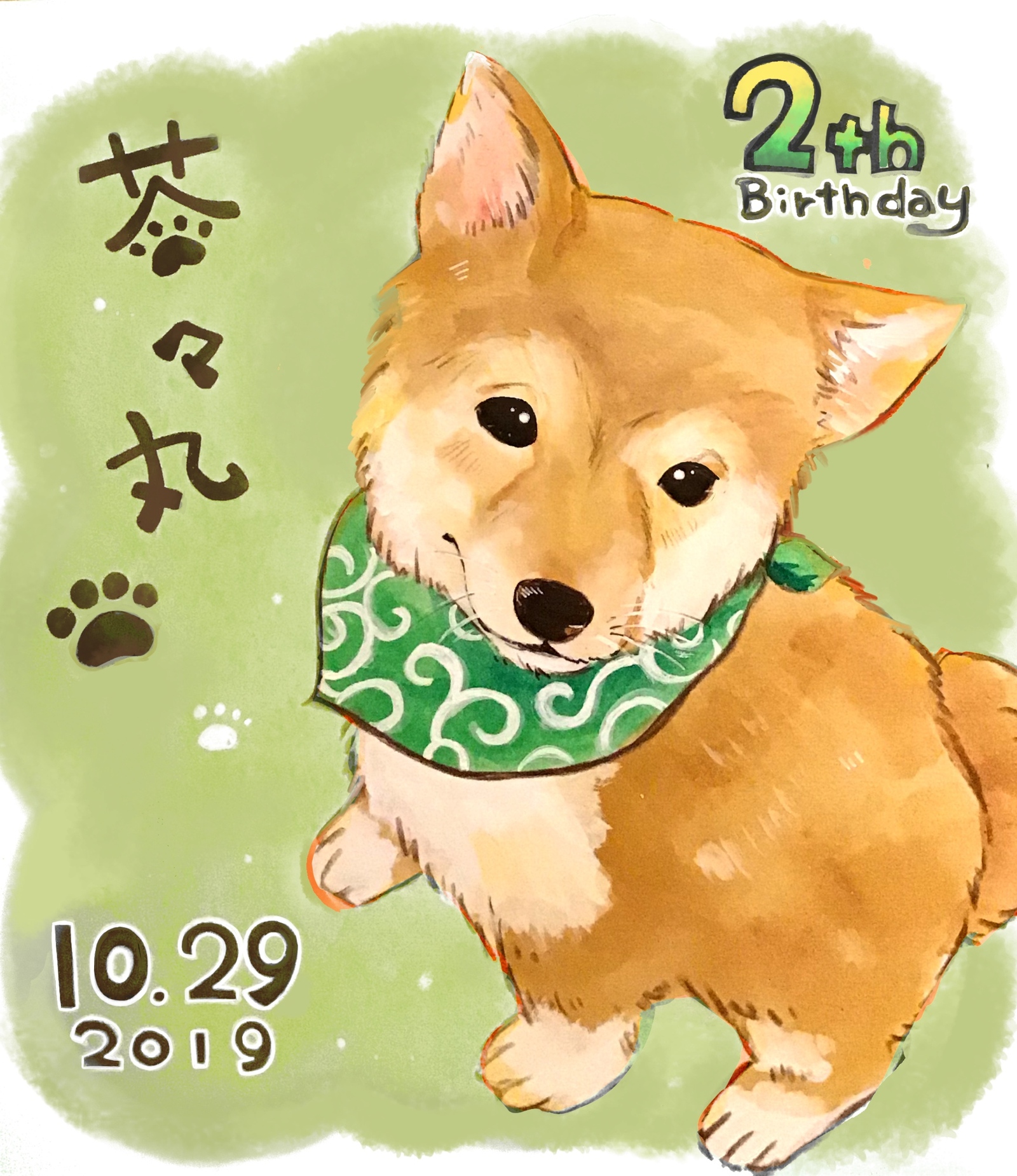 似顔絵オーダー＊2Lサイズ - *どんぐり似顔絵屋さん* | minne
