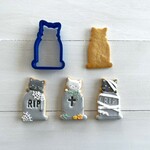 お墓から猫【縦7㎝】クッキー型・クッキーカッター