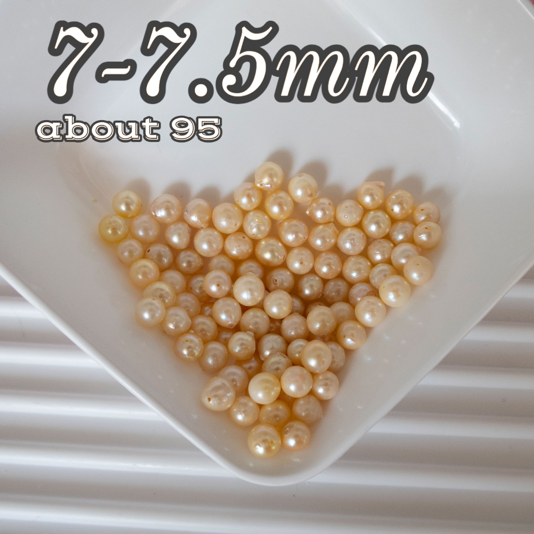即納限定品 ヤフオク! 5ピース 両穴 10-11mm - アコヤ真珠パール 年末のプロモーション特価! 【アコヤ本真珠】ラウンド 5~8ミリ(両穴) 各種パーツ