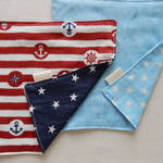 4重ガーゼハンカチ・リバーシブル・2枚セット・男の子にも