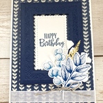 【バースデーカード】Blue bouquet 