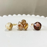 ピンキーリング　指輪　リング　三点セット　レジン　お花　ゴールド