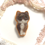 エキゾチックにゃーブローチ