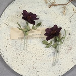 20%off 布花　チョコレートコスモス　377