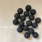 matte rubber beads10p