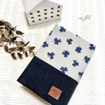 【残り２点】クローバー刺繍の文庫本サイズ