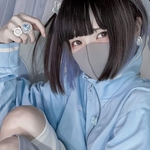 ぬたちゃんコラボ作品🫧水色フラワー ピアス/イヤリングと指輪のセット💍