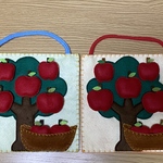 【オーダー品】♡指先遊びシート　マジックテープ　りんごの木🍎