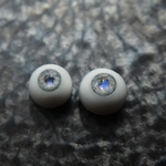 小さな青の洞窟のモルフォアイ  石膏レジンアイ 8mm ドールアイ