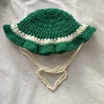 【注文OK❕】💚クロシェハット🤍かぎ針編みの帽子