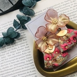 【限定色】シャンパンオレンジ　フラワー　刺繍タッセル