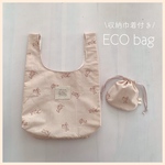 【moca beige】くまのエコバッグ🐻巾着付き