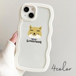 スマホケース なみなみケース ウェーブケース 動物 アニマル チベットスナギツネ チベスナ スナギツネ TPU 透明 クリア ic_nm003