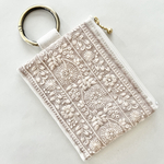 new カラビナ付きポーチ⋈インド刺繍IV𓂃𓈒𓏸