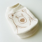 オーガニックコットンのリブタンクトップ【bear】犬服