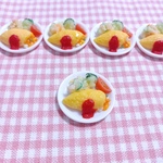 オムライス②食べかけ☆ミニチュアフード 