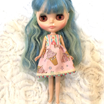 「ソフトクリームワンピースピンク」ブライス リカちゃん  アウトフィット ドレス