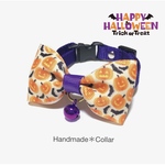 ハロウィン限定♪ おばけちゃん首輪⑤ カボチャ