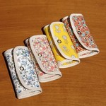 花柄キーケース　ピンク・黄色・水色