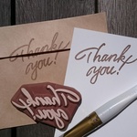 Thank You(大)消しゴムはんこ