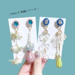 刺繍シリーズピアス【右】2way | melancholily
