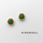 ビーズ刺繍ピアス