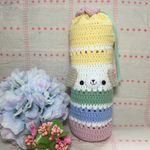 【minapoko様ご注文品☆】ダスティパステルカラフルわんちゃんの水筒ケース☆