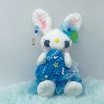 みみうさ🐰《9月誕生石カラー💙サファイア》あみぐるみ