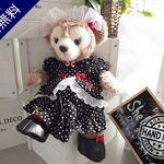 ディズニーベア 【シェリーメイコスチューム】 Sサイズ用 ドット柄メイド服