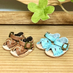 森き　ミニチュア編み目サンダル　一足　　　miniature boots.