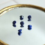 天然石 / 4mm / 1pcs ラピスラズリ 天然石ルース 穴なし ラウンドカット アクセサリーパーツ 素材 l-lal-4