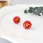 受注生産 -Palette- Pink×Purple×Brown×Topaz イヤリング・ピアス