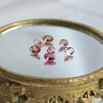 天然石 / 6×4mm / 1pcs ピンクトルマリンAAA 天然石 ルース トルマリン 穴なし オーバル ファセットカット アクセサリーパーツ 素材 ptm-6-4