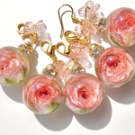 薔薇珠☆ぴんく☆選びる片耳用の耳飾りorチャーム☆