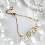 ブレスレット　レジン　レジンアクセサリー　レジンアクセ　レジンブレスレット　ドライフラワーアクセサリー　ドライフラワーアクセ　お花ブレスレット　ドライフラワーブレスレット