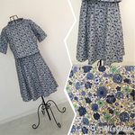 GW期間のみSALE価格★再販★受注作成★リバティのようなお花柄★コットン★セットアップ★スカート