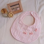 ネックレススタイ＊30＊ピンク刺繍×レース